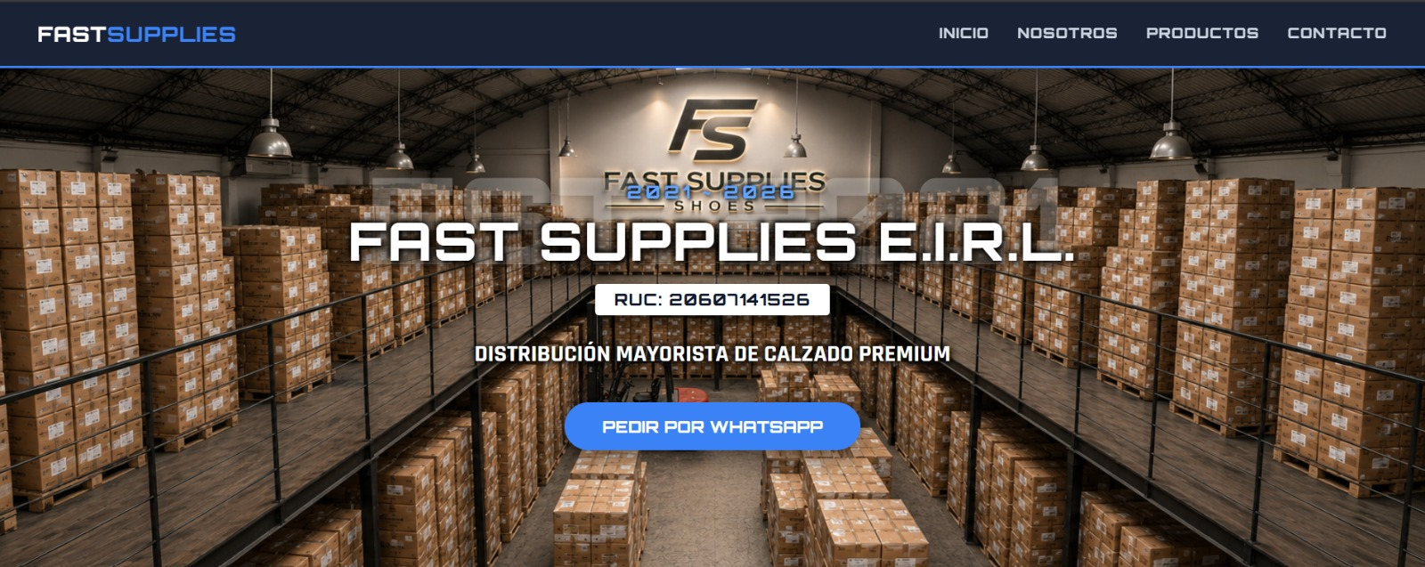 Sitio web de Fast Supplies E.I.R.L.